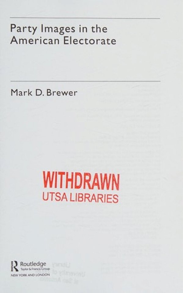 Party Images In The American Electorate-..