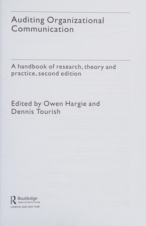 Auditing Organizational Communication-..