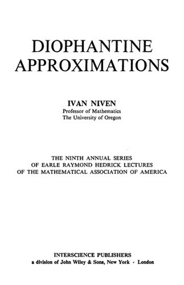 Diophantine Approximations-..
