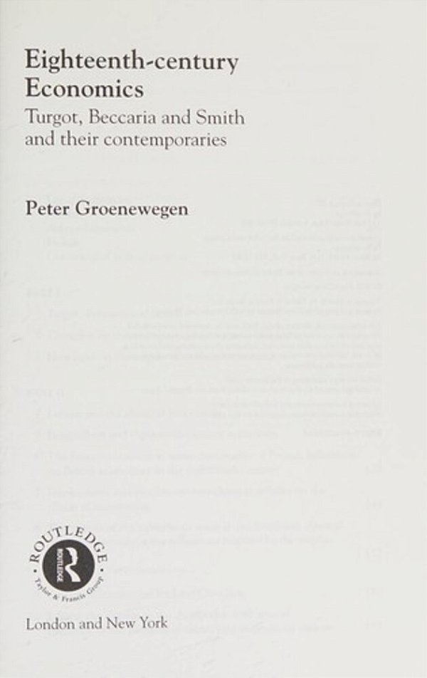 Eighteenth Century Economics-..