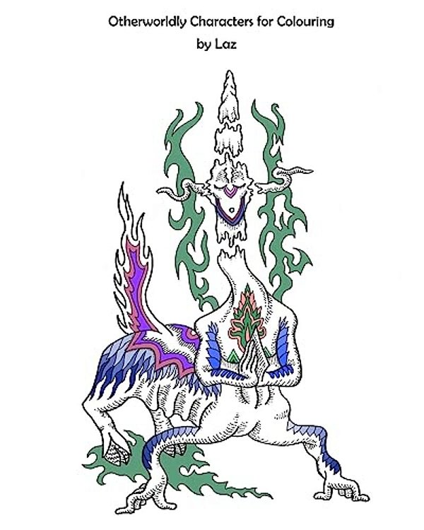 Otherworldly Characters For Coloring By Laz-..