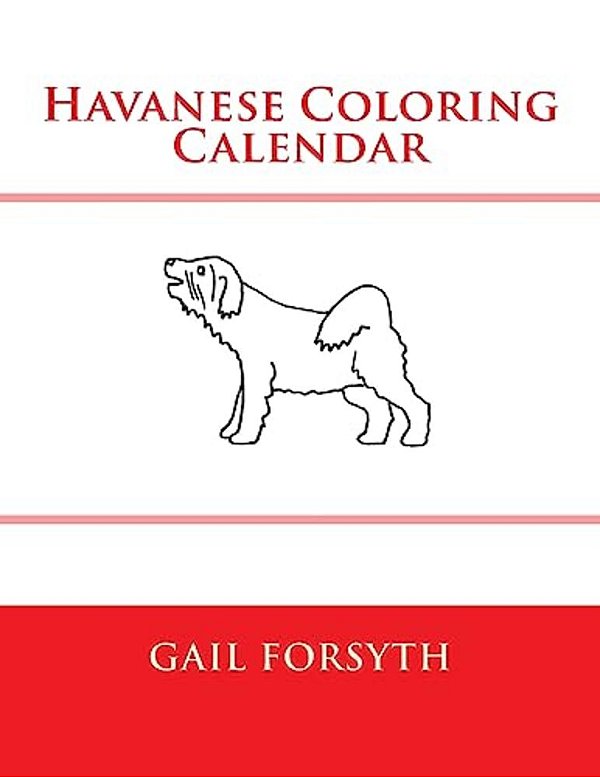 Havanese Coloring Calendar-..