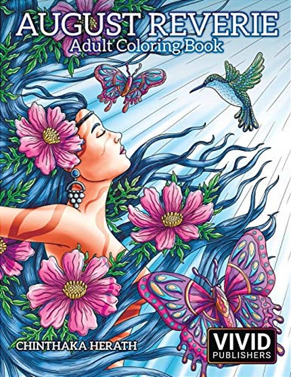 August Reverie: Adult Coloring Book-..
