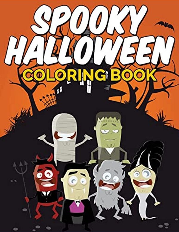 Spooky Halloween Coloring Book-..