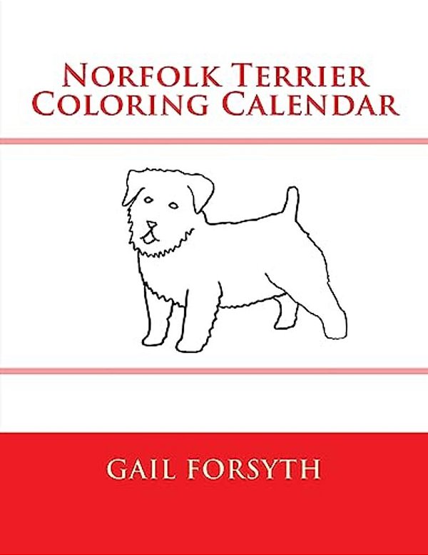 Norfolk Terrier Coloring Calendar-..