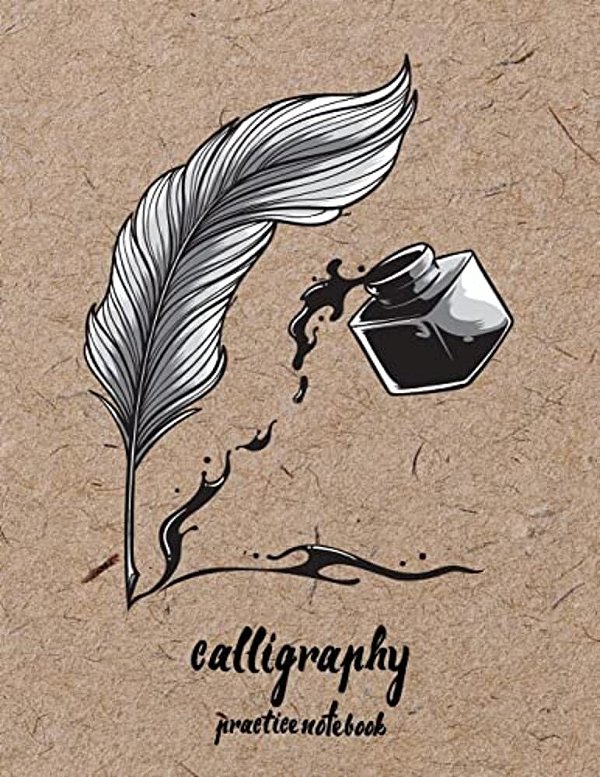 Calligraphy Practice Notebook: Hand Lettering: Calligraphy Workbook: Wood: (Training, Exercises And Practice: Lettering Calligraphy. Calligraphy Book-..