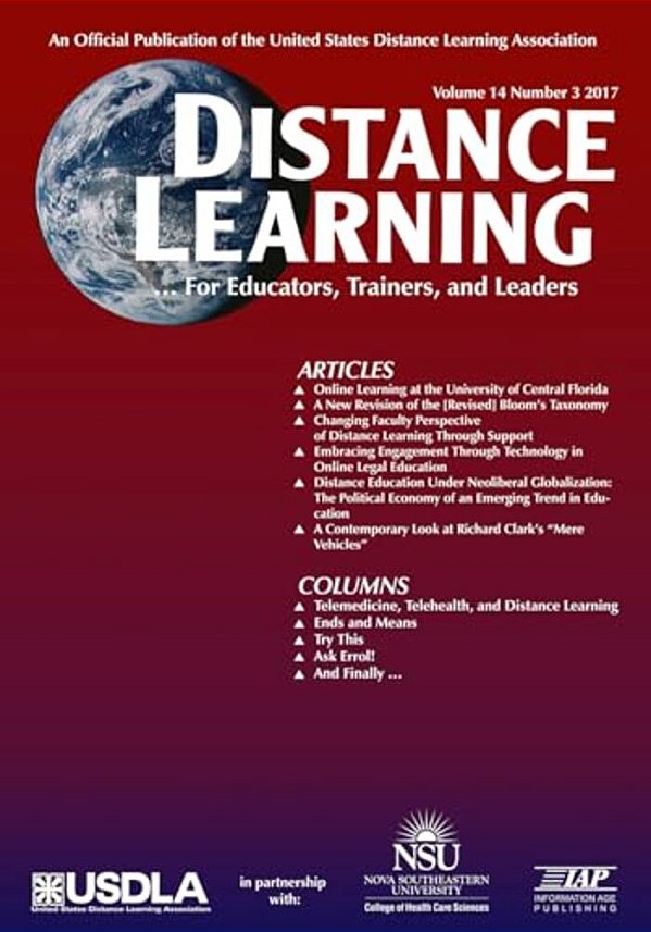 Distance Learning Vol 14 Issue 3-..