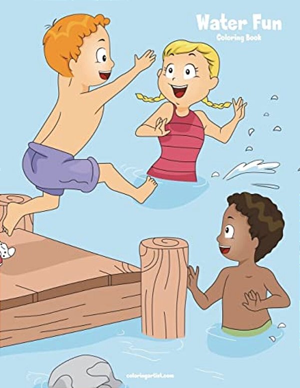 Water Fun Coloring Book 1-..