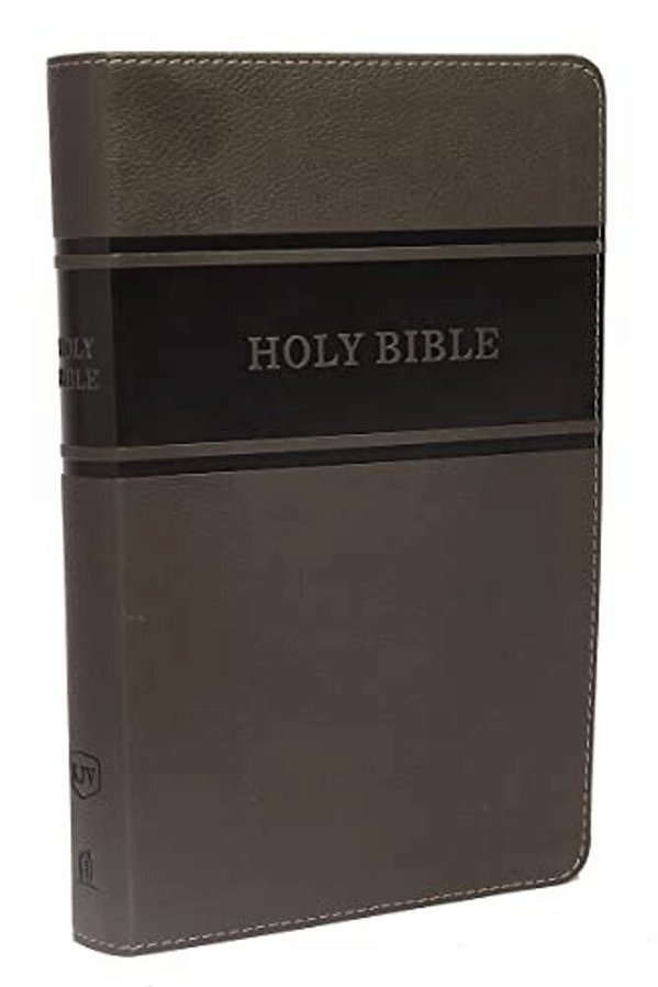 Kjv, Deluxe Gift Bible, Imitation Leather, Gray, Red Letter Edition-..