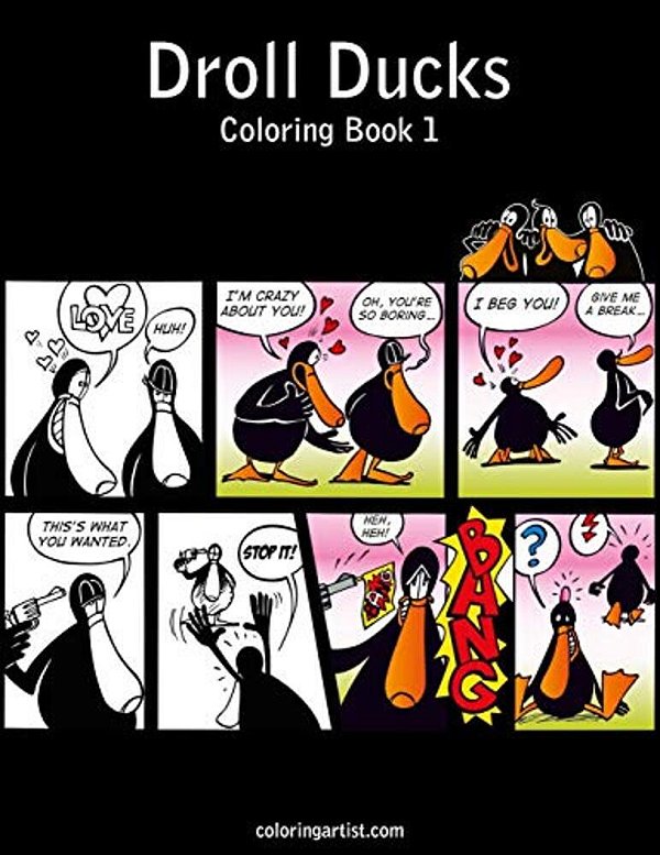 Droll Ducks Coloring Book 1-..
