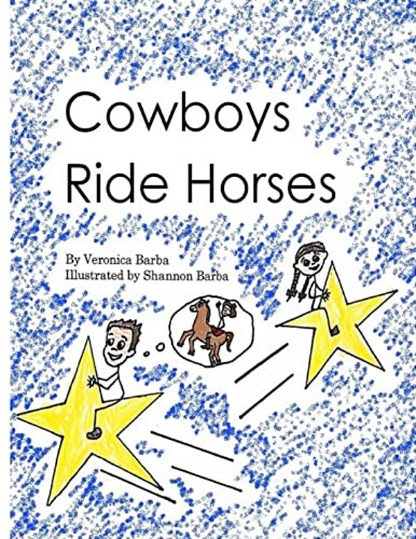 Cowboys Ride Horses-..