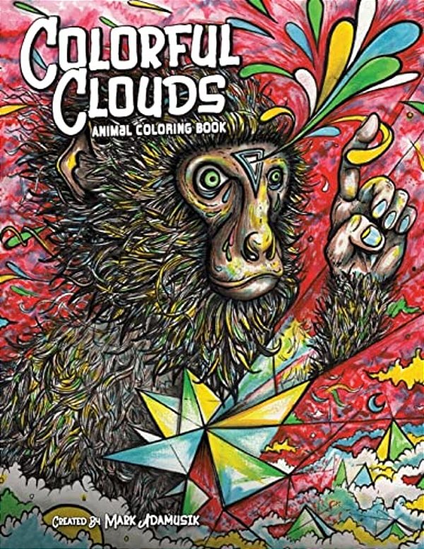 Colorful Clouds: Animal Coloring Book-..