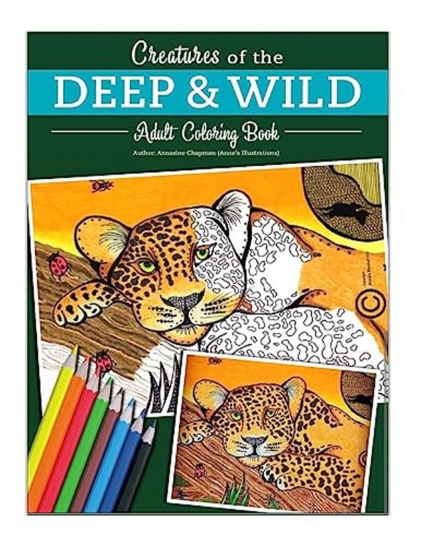 Creatures Of The Deep And Wild: Creative Coloring For Adults-..