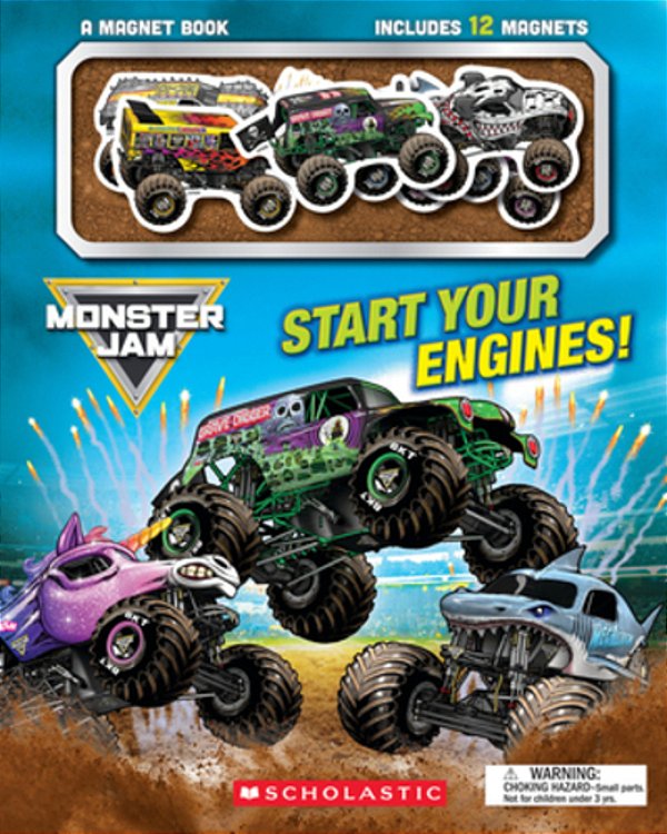 Monster Jam: Start Your Engines! A Magnet Book-..