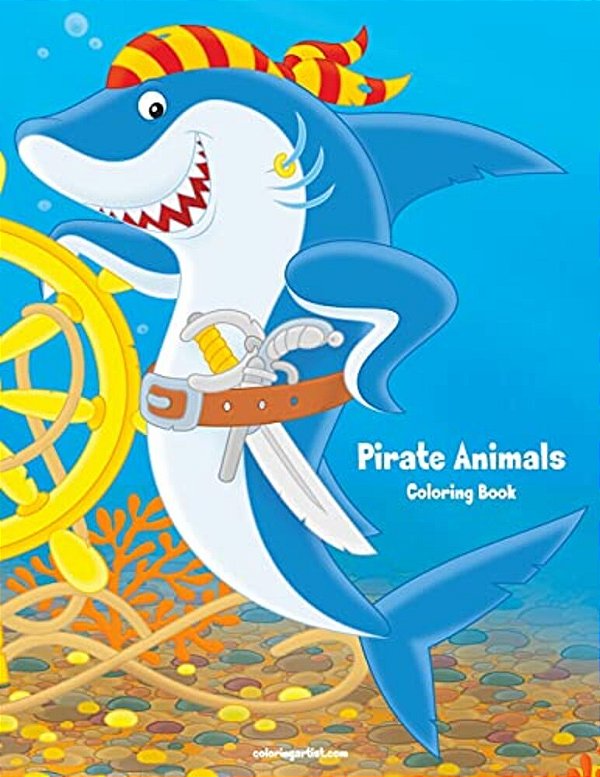 Pirate Animals Coloring Book 1-..