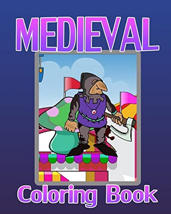 Medieval Coloring Book-..