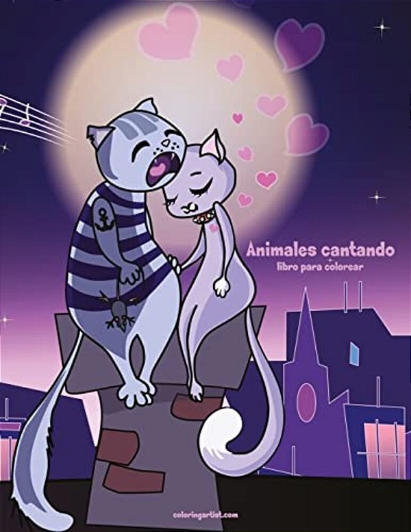 Animales Cantando Libro Para Colorear 1-..