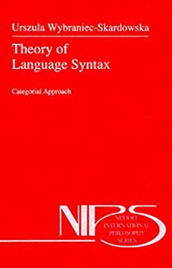 Theory Of Language Syntax: Categorial Approach-..