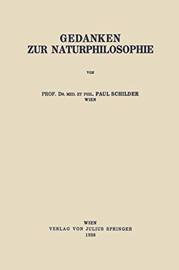 Gedanken Zur Naturphilosophie-..