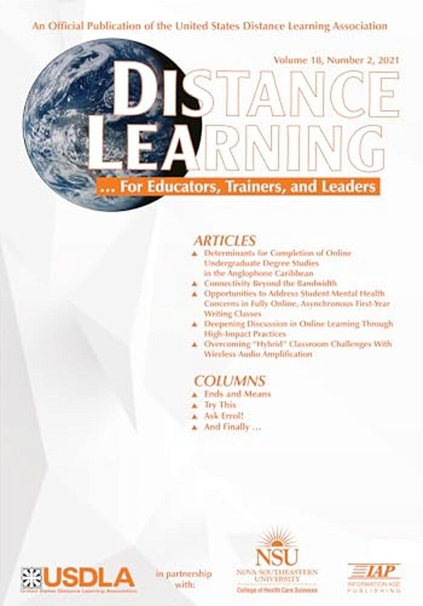 Distance Learning Vol 18 Issue 2-..