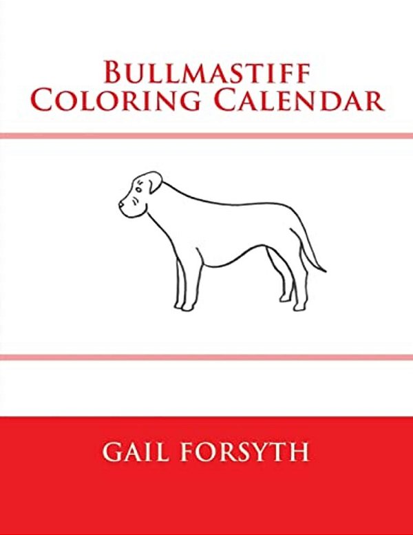 Bullmastiff Coloring Calendar-..