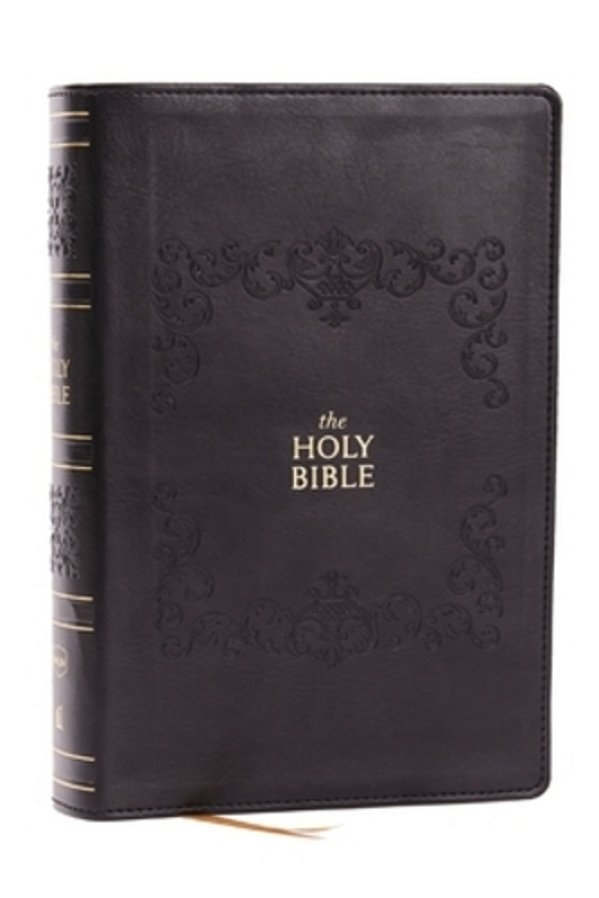 Nkjv Bible: Personal Size Giant Print, Black Leathersoft, Holy Bible, Red Letter, Comfort Print: New King James Version-..
