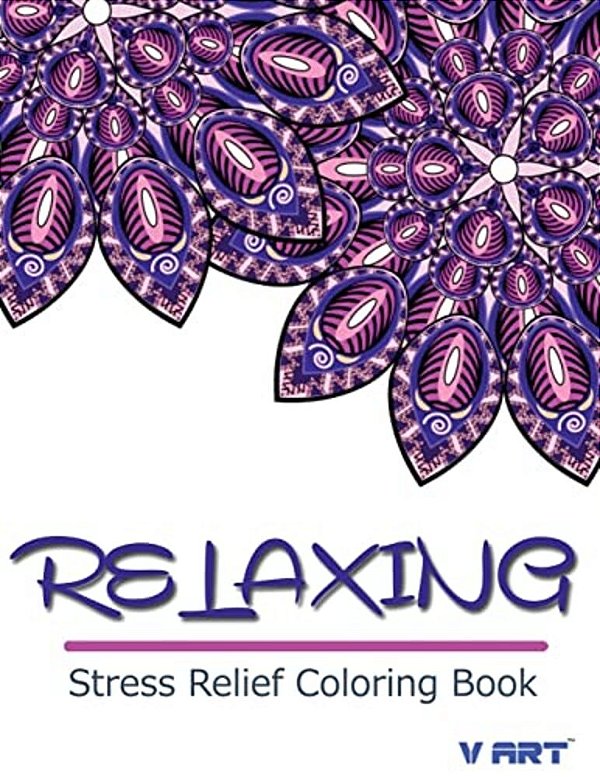 Relaxing Stress Relief Coloring Book-..