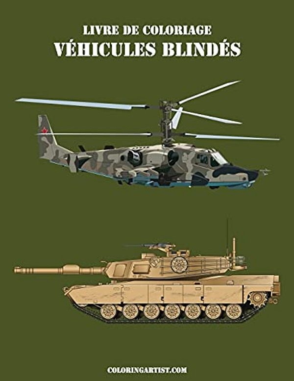 Livre De Coloriage Véhicules Blindés 2-..