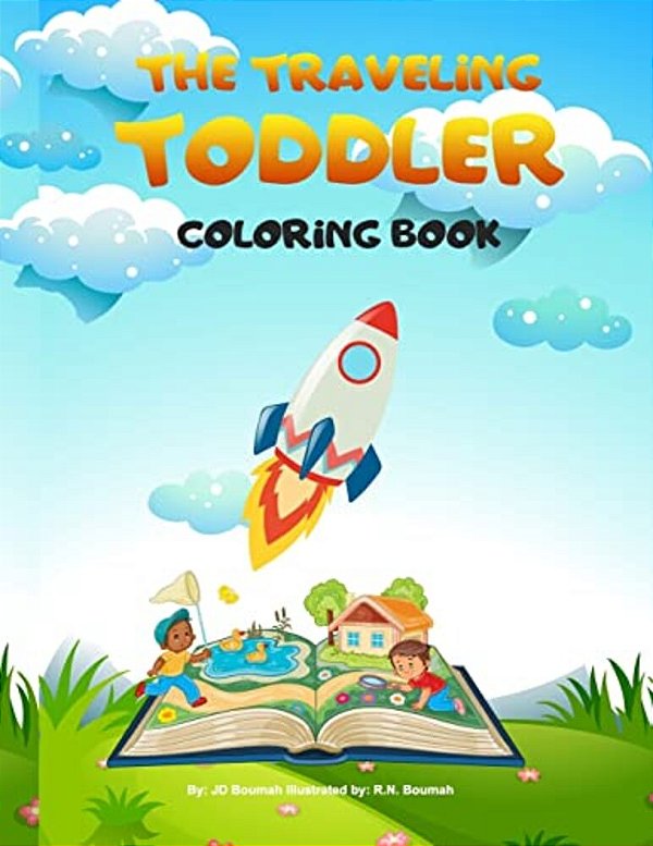 The Traveling Toddler Coloring Book-..