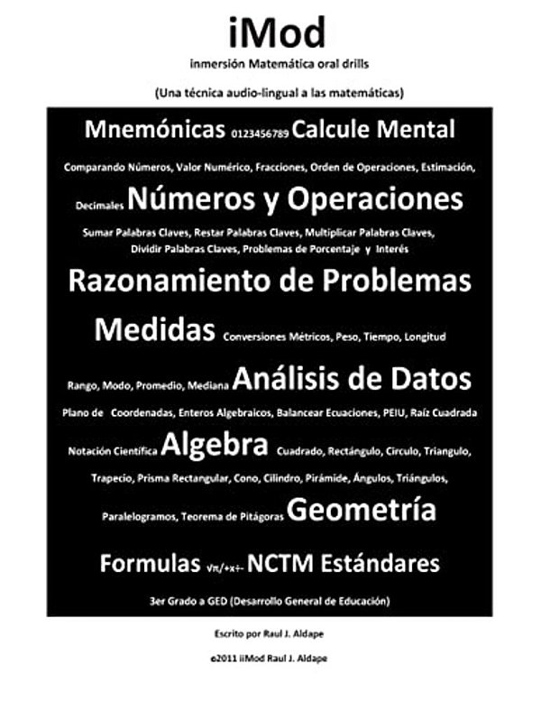 Imod: Inmersion Matemática Oral Drill-..