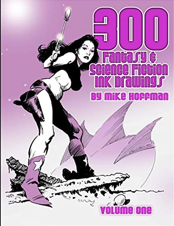 300 Fantasy & Science Fiction Ink Drawings-..