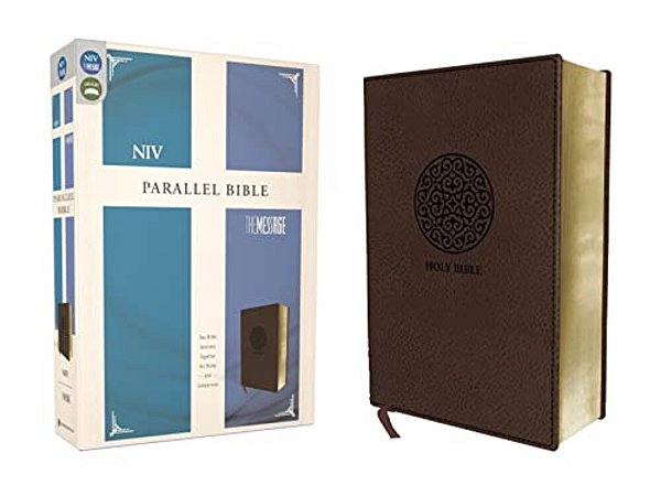 Niv, The Message, Parallel Bible, Leathersoft, Brown: Two Bible Versions Together For Study And Comparison-..