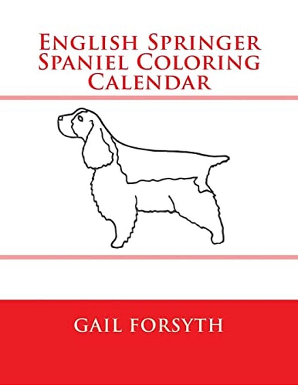 English Springer Spaniel Coloring Calendar-..