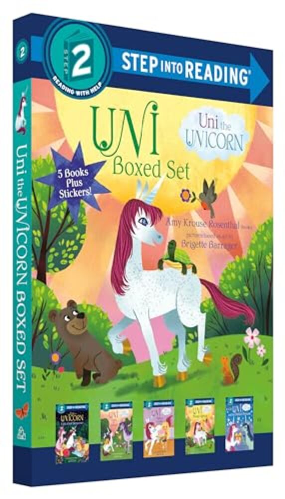 Uni The Unicorn Step Into Reading Boxed Set: Uni Brings Spring; Uni's First Sleepover; Uni Goes To School; Uni Bakes A Cake; Uni And The Perfect Prese-..