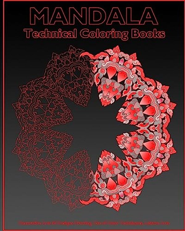 Technical Coloring Books: Decorative Arts 50 Designs Drawing, Use Of Color Techniques, Leisure Arts, Artists' Coloring Book, Perfect For Colorin-..