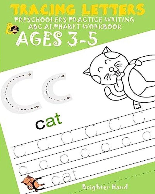 Tracing Letter Preschoolers Practice Writing Abc Alphabet Workbook*kids Ages 3-5: Large Print-..