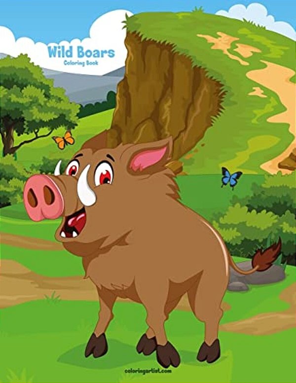Wild Boars Coloring Book 1-..