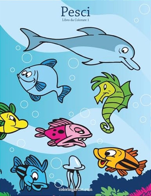 Pesci Libro Da Colorare 1-..