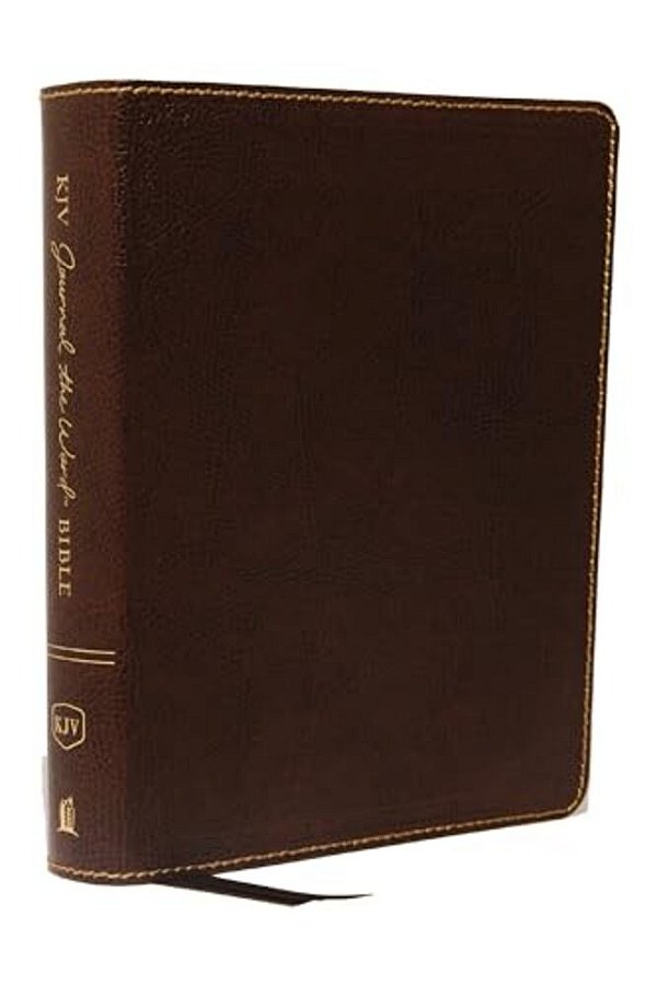 Kjv, Journal The Word Bible, Bonded Leather, Brown, Red Letter Edition, Comfort Print: Reflect, Journal, Or Create Art Next To Your Favorite Verses-..