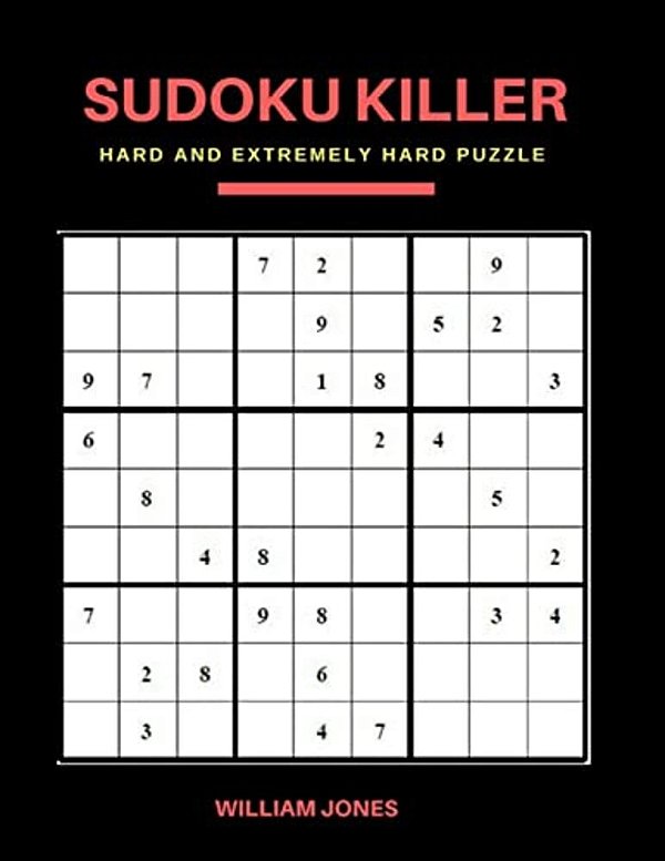 Sudoku Killer: Hard Sudoku Game Books Puzzle For Everyday Challenge, Brain Game For Teens And Adults, Large Print-..