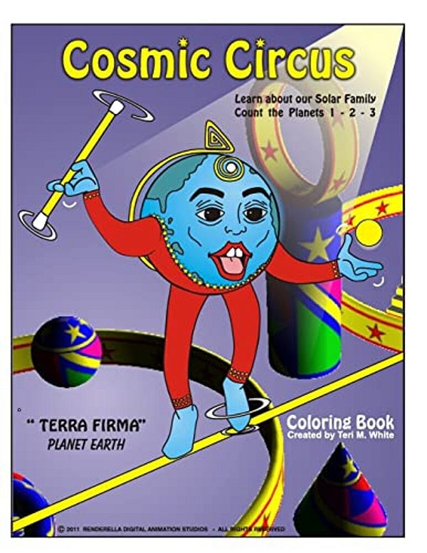 Cosmic Circus Coloring Book-..