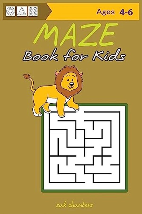 Maze Book For Kids Ages 4-6-..