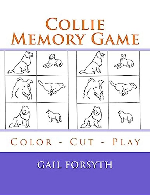 Collie Memory Game: Color - Cut - Play-..