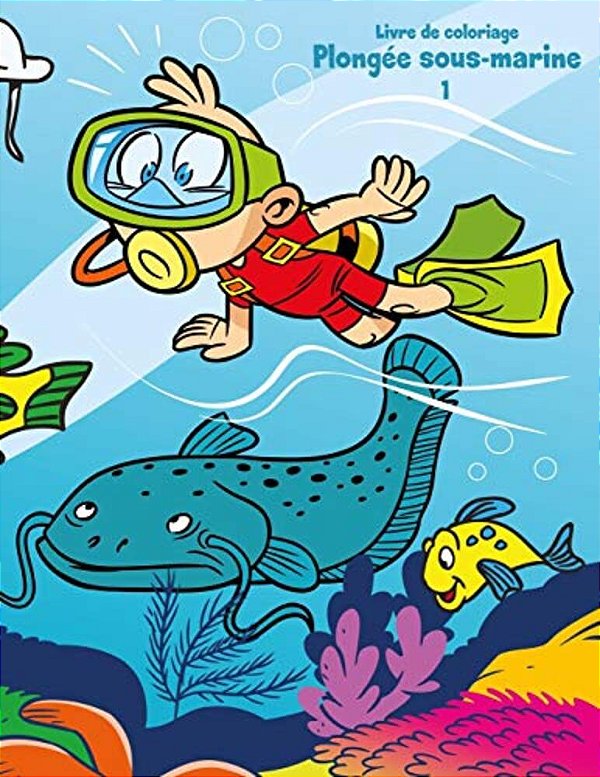 Livre De Coloriage Plongée Sous-Marine 1-..