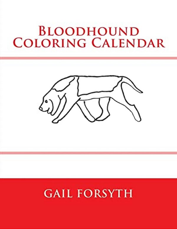 Bloodhound Coloring Calendar-..