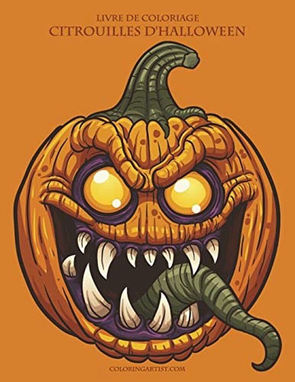 Livre De Coloriage Citrouilles D'Halloween-..