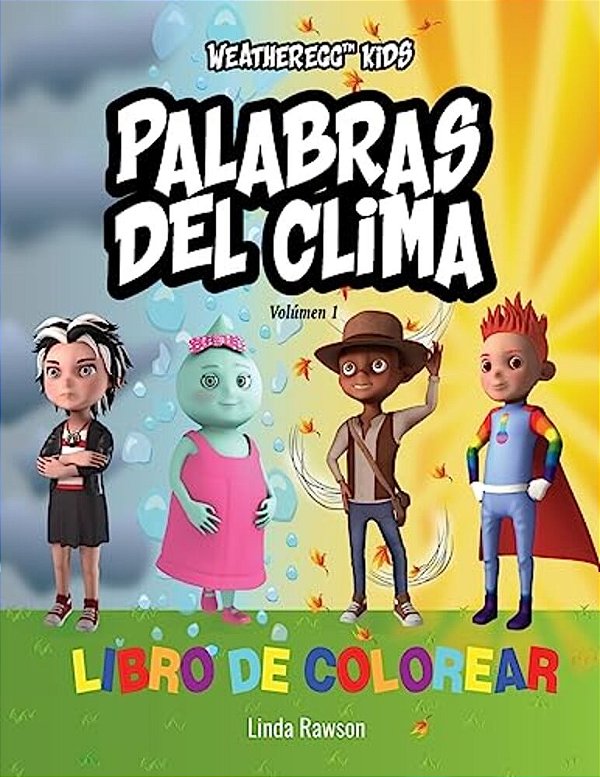 Weatheregg Kids: Palabras Del Clima: Libro De Colorear-..