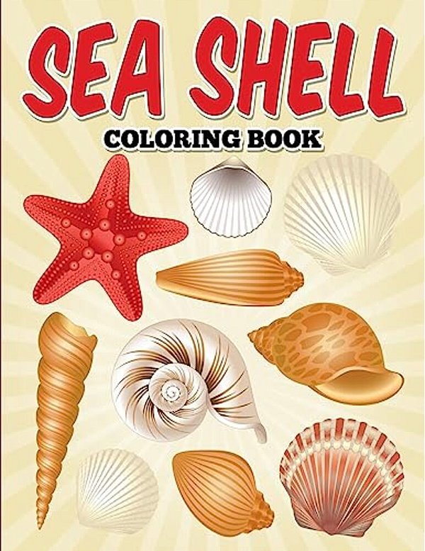 Sea Shell Coloring Book-..