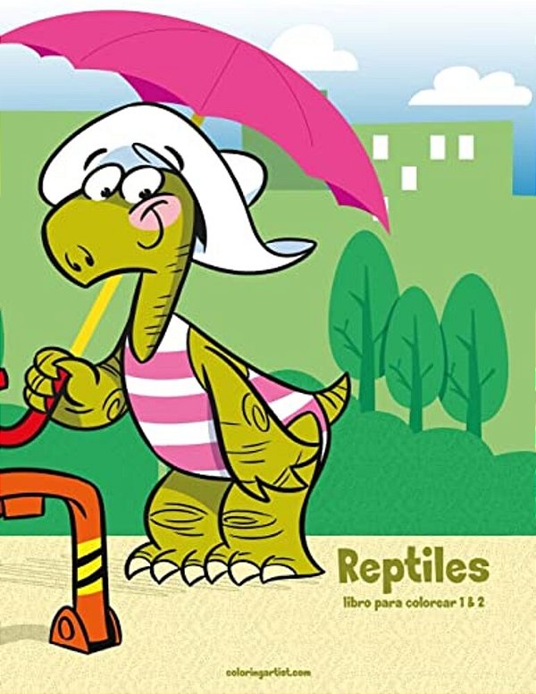 Reptiles Libro Para Colorear 1 & 2-..