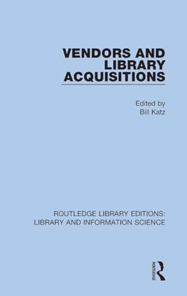 Vendors And Library Acquisitions-..